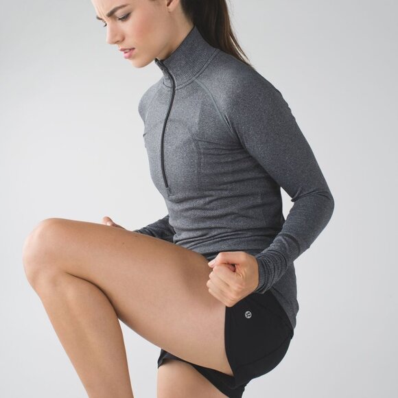 lululemon. Swiftly Tech 1/2 Zip. Long Sleeve Top. Grey Color. Size 8. Womens. - Picture 2 of 11
